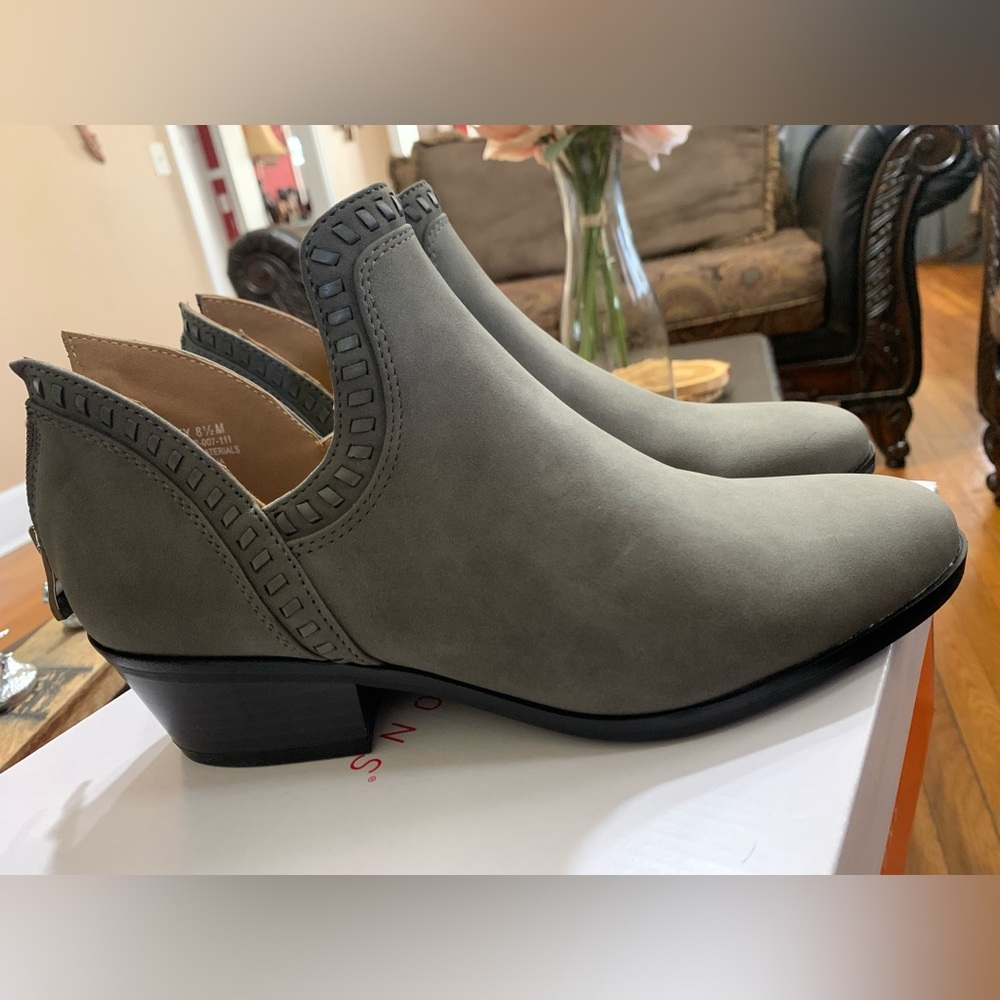 New Directions suede booties